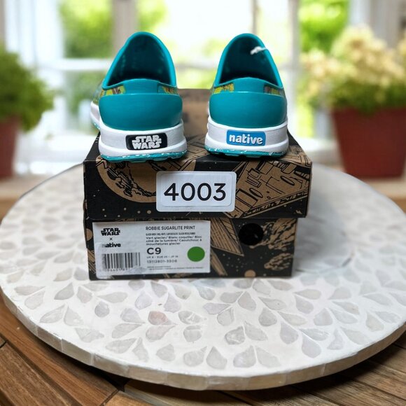 Native X Star Wars Limited Edition Kids Shoes C9 R2D2 Yoda Chewbacca Slip On - Picture 12 of 15